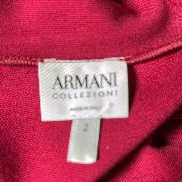 Armani Collezioni red sleeveless midi sheath dress - Picture 4 of 6